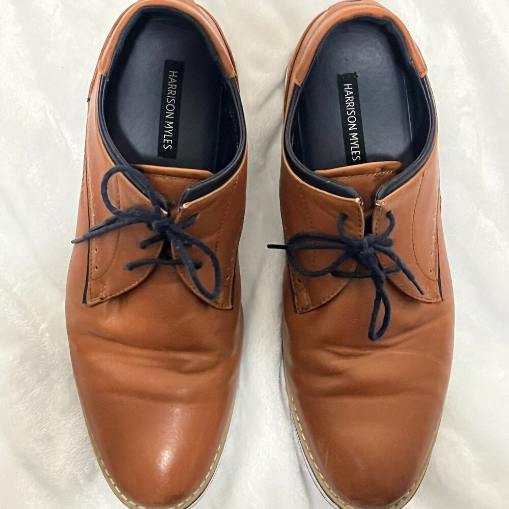 Harrison Myles Men’s Tan Lace Up Sneakers Size Men's 12